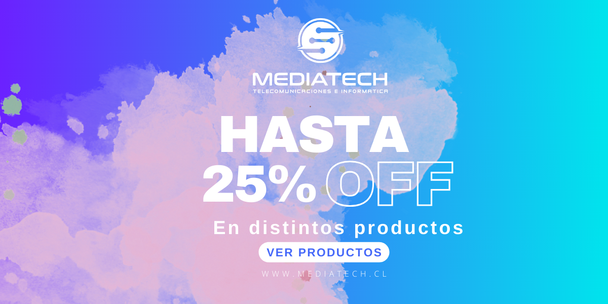 mediatech a un 25% descuento