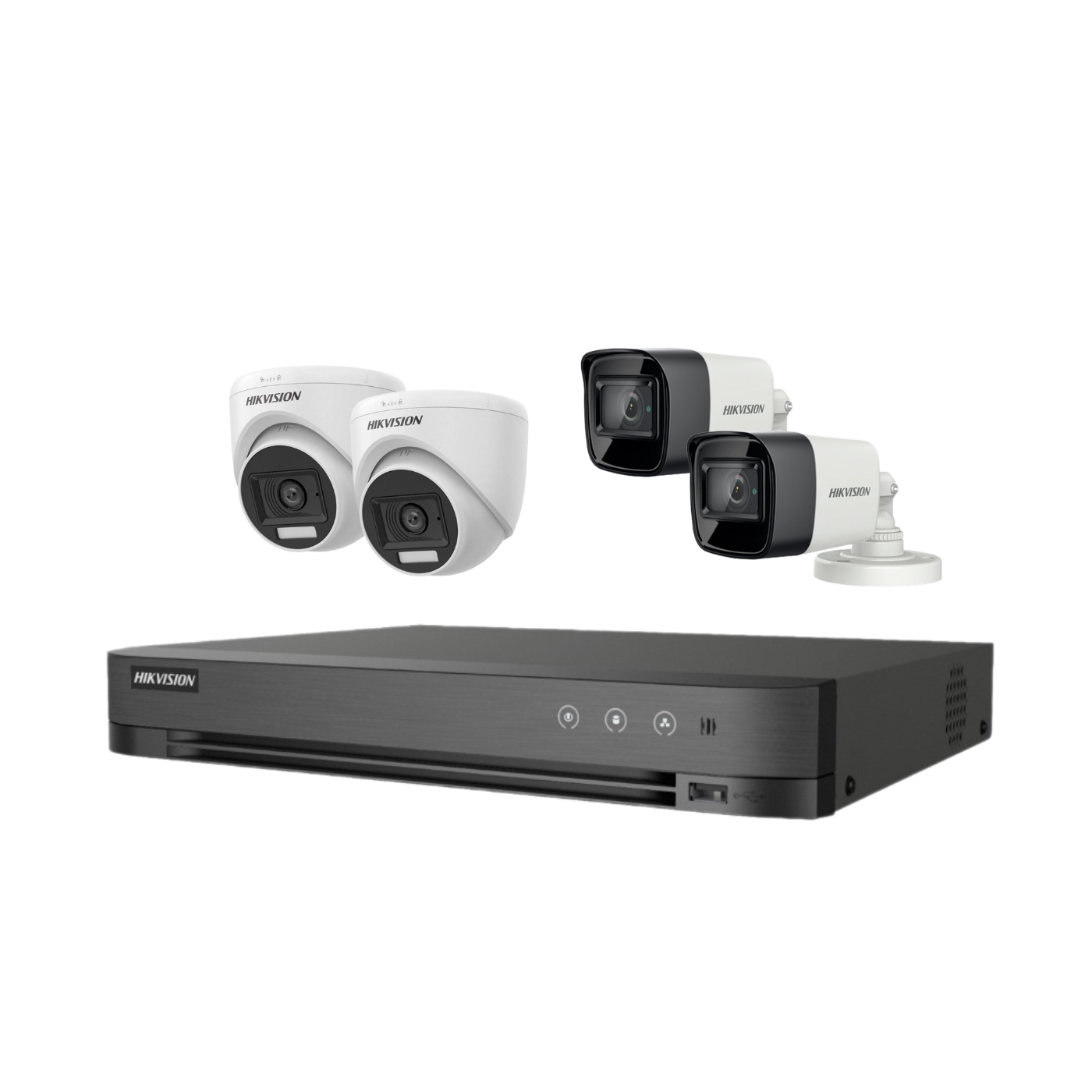 kit cctv 4 camaras full hd hikvision